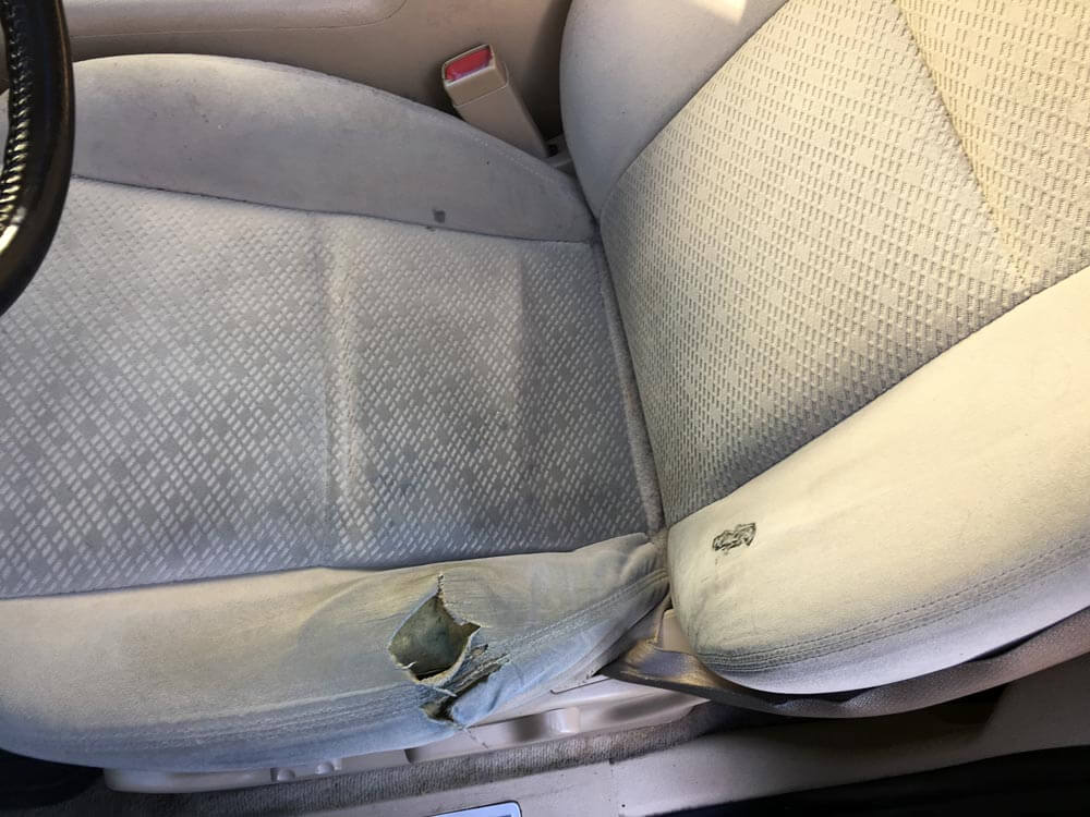 Leather Car Seat Repair In Los Angeles Ca 90016 Best Way - How To Repair Hole In Vinyl Car Seat Covers